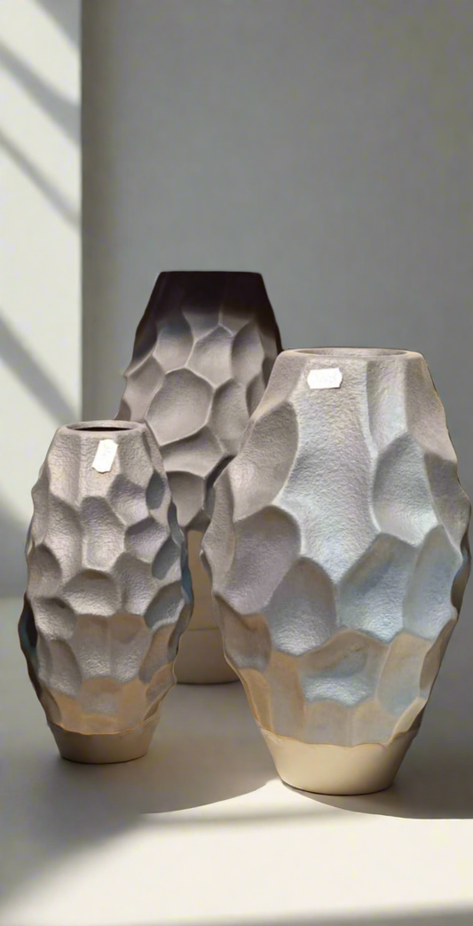 Modern Textured Ceramic Vases